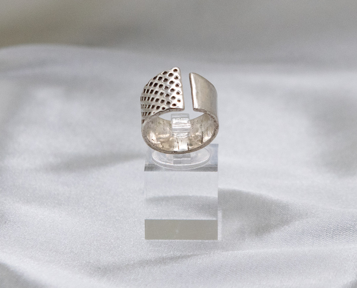 Ring: Women's Sterling Silver Uneven Band