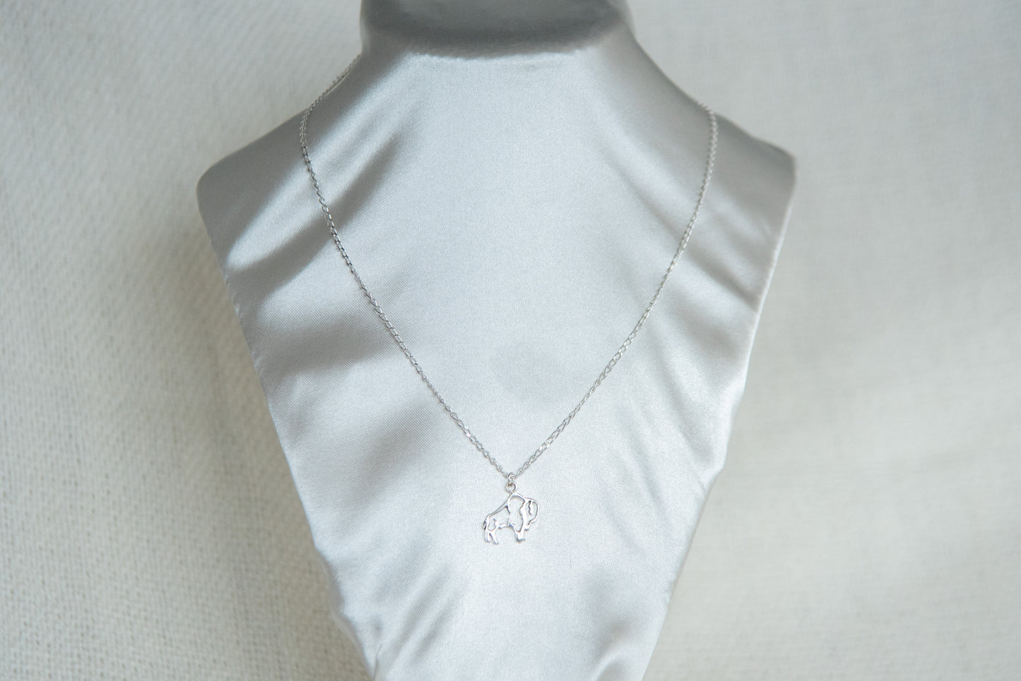 Necklace - Silver Buffalo