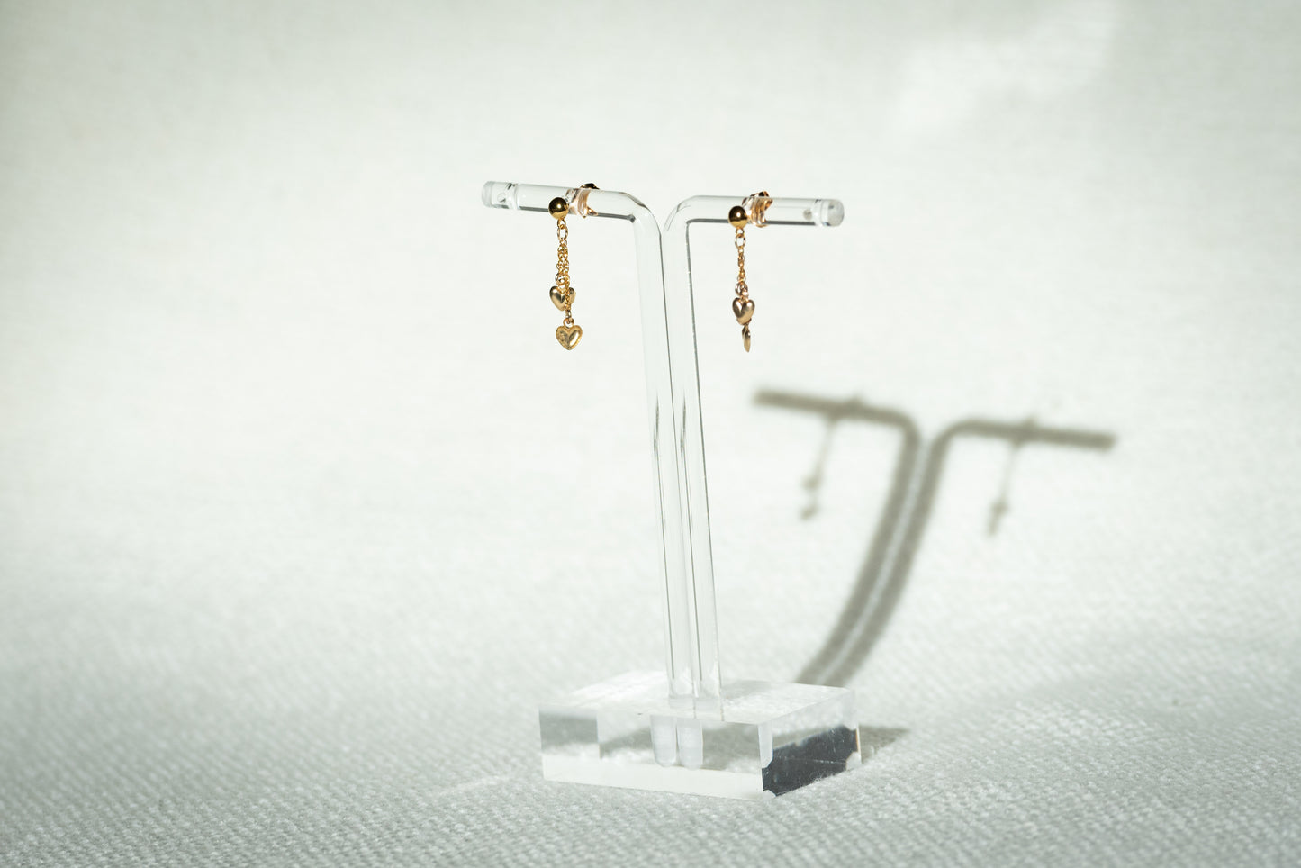 Women's Earrings - Gold Hearts