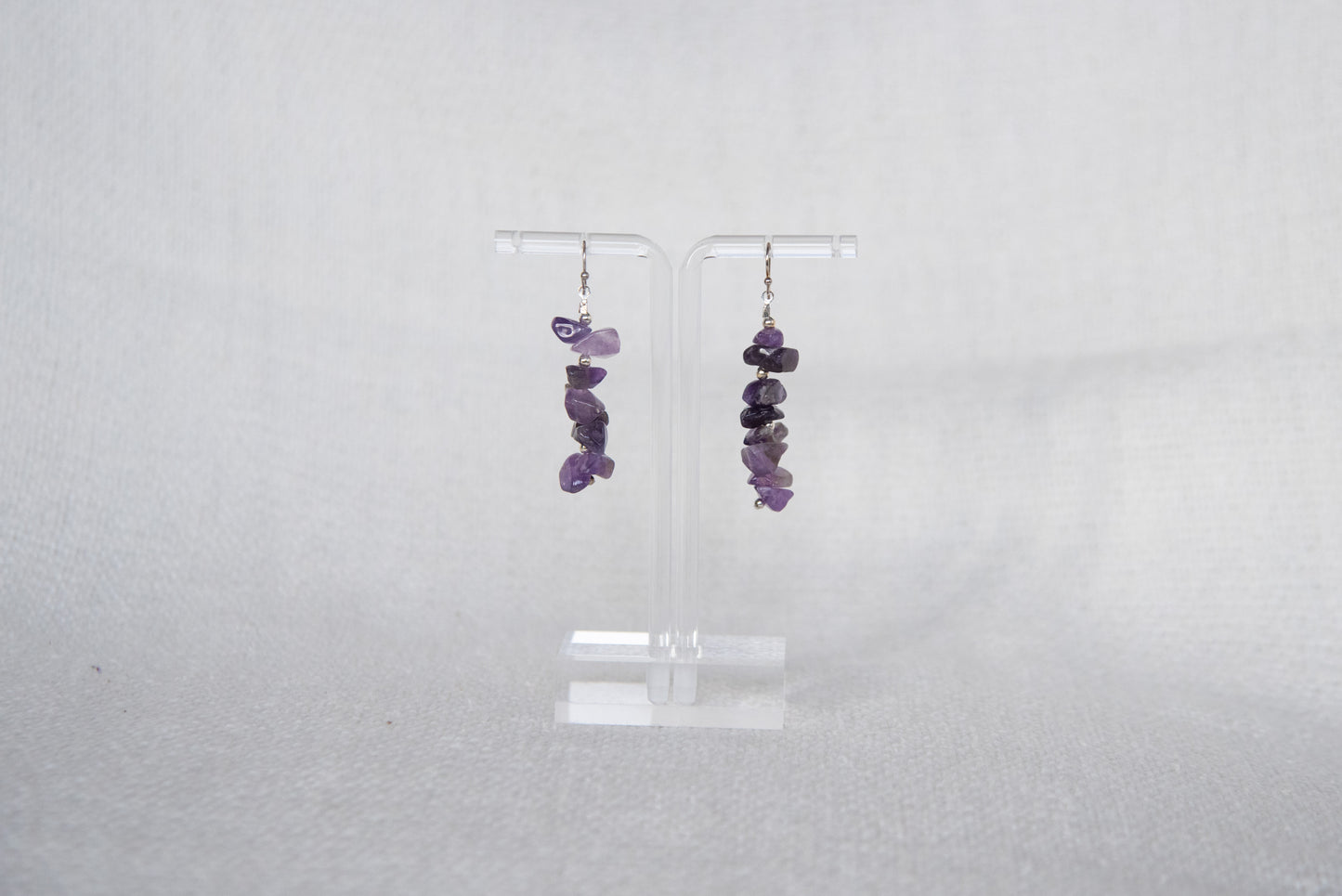 Bracelet: Women's Natural Stone Purple Amethyst