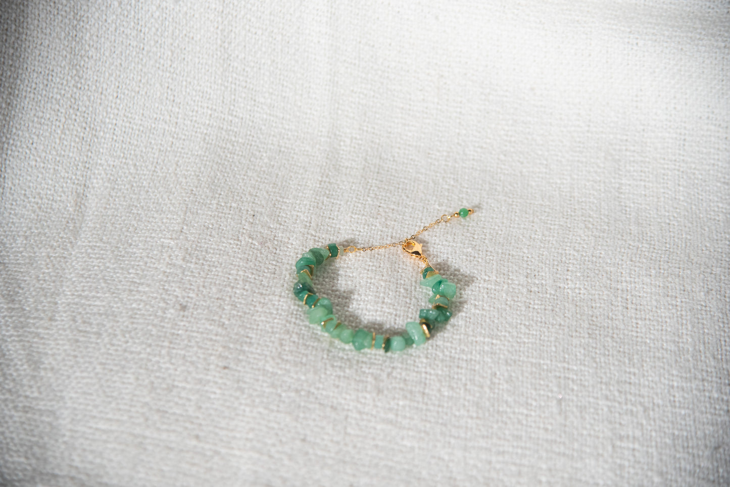 Bracelet: Women's Aventurine and Gold