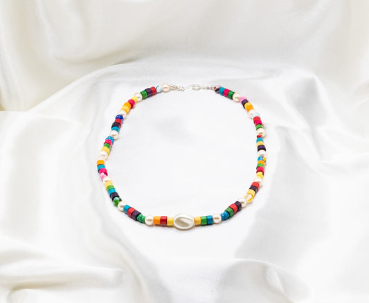 Necklace: Women's Imitation Mixed Colorful Beads